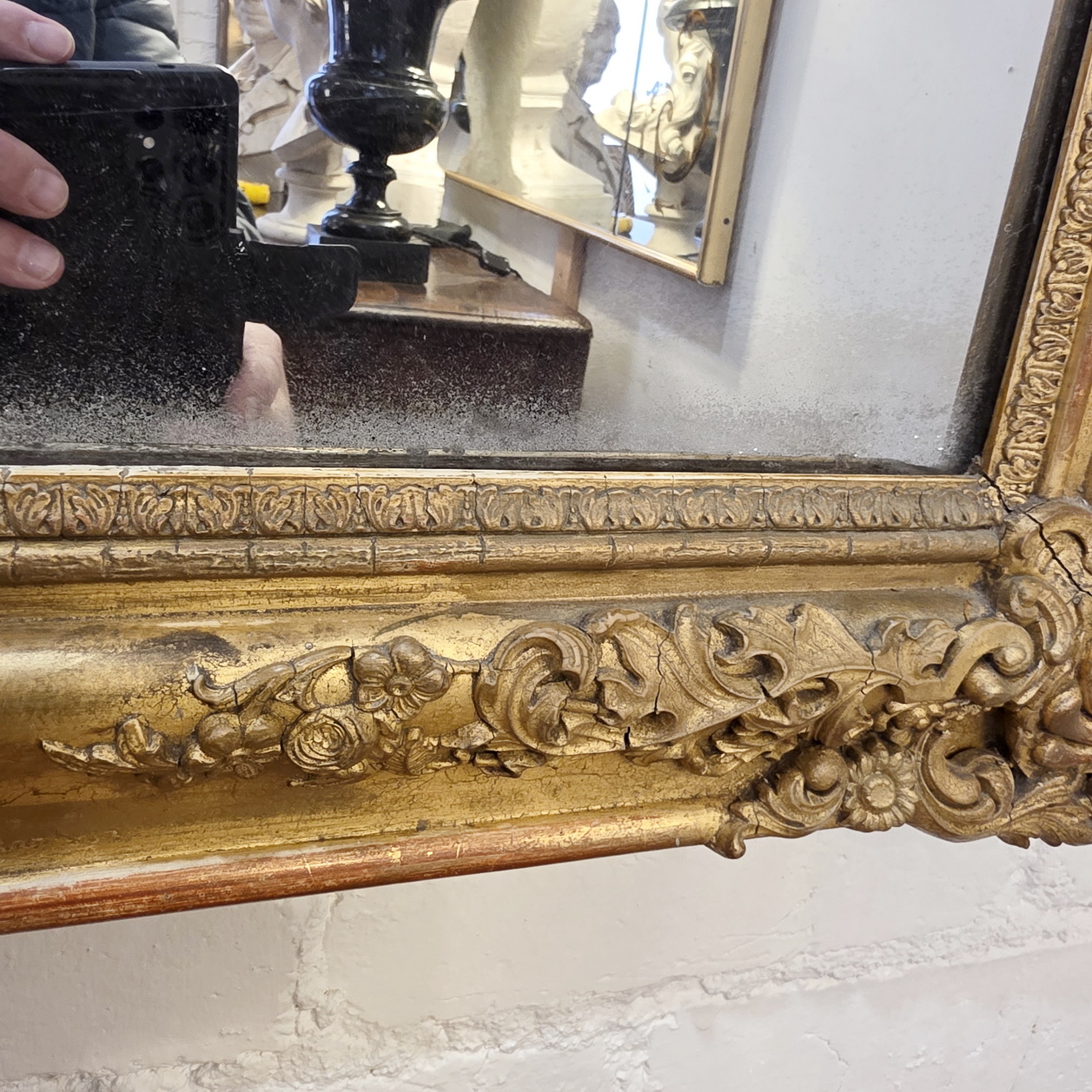 A French Napoleon III Mirror A French Napoleon III Mirror